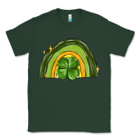Sports Green st patrick s day shamrock rainbow Classic Tee - MaliasSmallBusiness