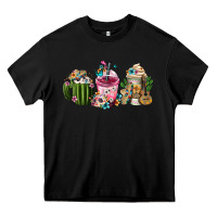 Black mexican day of the dead coffee cups Heavy Core Tee - FaDigitalArtStudio