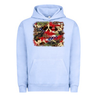 Pigment Grape Ice 4th of july american flagcowhide  leopard backgrou Urban Hoodie - FaDigitalArtStudio