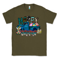 Army Green Happy Easter  truck Classic Tee - CowhideDigitalArt