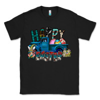 Black Happy Easter  truck Classic Tee - CowhideDigitalArt
