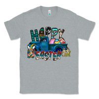Heather Grey Happy Easter  truck Classic Tee - CowhideDigitalArt