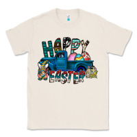 Natural Happy Easter  truck Classic Tee - CowhideDigitalArt