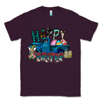 Plum Happy Easter  truck Classic Tee - CowhideDigitalArt