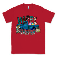 Red Happy Easter  truck Classic Tee - CowhideDigitalArt