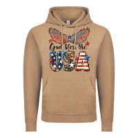 Vintage Coffee Western God Bless The USA Vintage Hoodie - LillyAllenDesigns