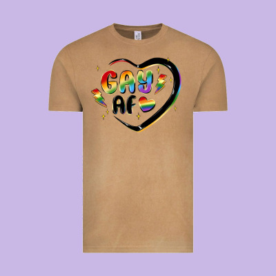 Gay Af Vintage Tee Designed By Maliassmallbusiness