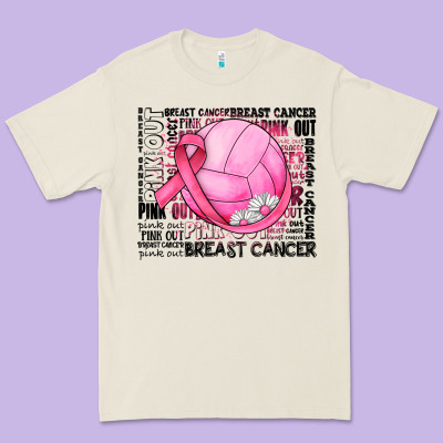 Breast Cancer Volleyball Premium Tee Designed By Jahusdesignshop