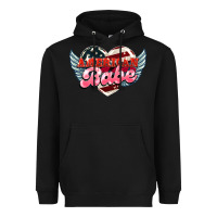 Black American babe Heavyweight Hoodie - HowdyJamesFarm