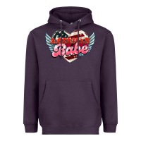 Plum American babe Heavyweight Hoodie - HowdyJamesFarm