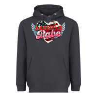 Smoke American babe Heavyweight Hoodie - HowdyJamesFarm