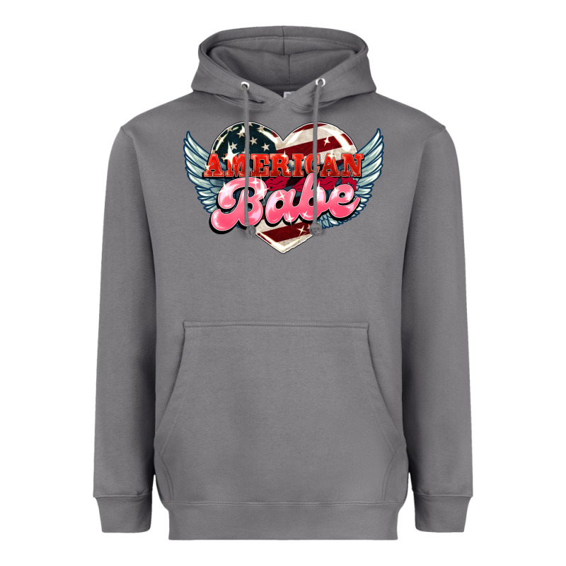 American Babe Heavyweight Hoodie by HowdyJamesFarm | Teevron