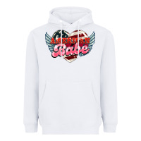 White American babe Heavyweight Hoodie - HowdyJamesFarm
