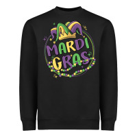 Black mardi gras Heavyweight Sweatshirt - MaliasSmallBusiness