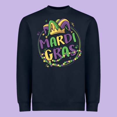 Mardi Gras Heavyweight Sweatshirt Designed By Maliassmallbusiness