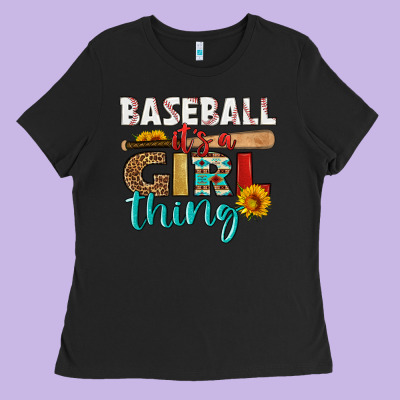 Baseball It's A Girl Thing Ladies Tee Designed By Hra Design Shop