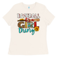 Bone baseball it's a girl thing Ladies Tee - HRA Design Shop