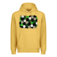 Antique Gold Soccer leopard glitter background Premium Hoodie - HowdyJamesFarm