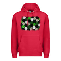 Cardinal Soccer leopard glitter background Premium Hoodie - HowdyJamesFarm