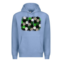 Soccer Leopard Glitter Background Premium Hoodie | Teevron
