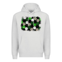 Dove Grey Soccer leopard glitter background Premium Hoodie - HowdyJamesFarm