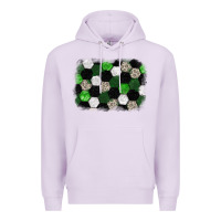 Lilac Soccer leopard glitter background Premium Hoodie - HowdyJamesFarm