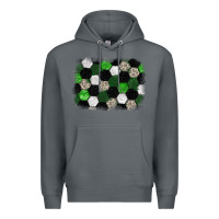 Rock Soccer leopard glitter background Premium Hoodie - HowdyJamesFarm