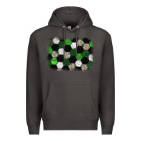 Smoke Soccer leopard glitter background Premium Hoodie - HowdyJamesFarm