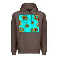 Coffee turquoise gemstone sunflower Premium Hoodie - JahusDesignShop