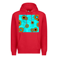 Red turquoise gemstone sunflower Premium Hoodie - JahusDesignShop