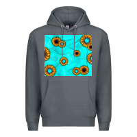 Rock turquoise gemstone sunflower Premium Hoodie - JahusDesignShop