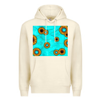 Sandshell turquoise gemstone sunflower Premium Hoodie - JahusDesignShop