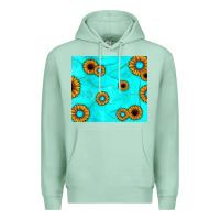 Seafoam turquoise gemstone sunflower Premium Hoodie - JahusDesignShop