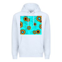 White turquoise gemstone sunflower Premium Hoodie - JahusDesignShop