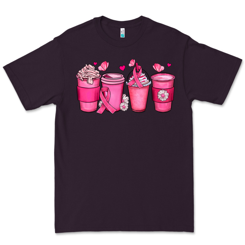 Breast Cancer Coffee Cups Premium Tee by JahusDesignShop | Teevron