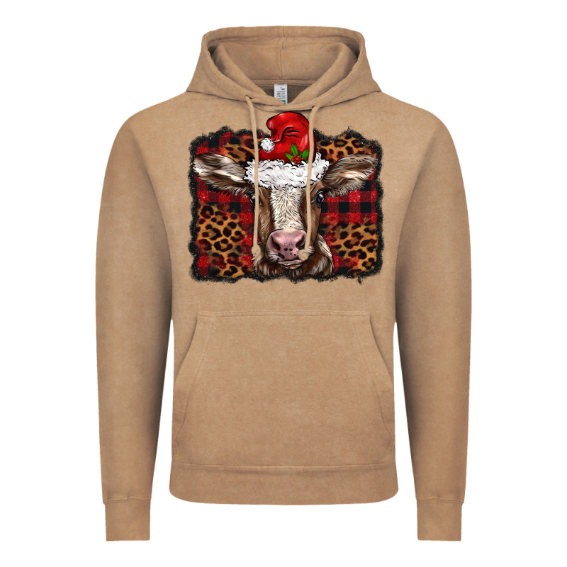 Christmas Background Baby Calf Vintage Hoodie by BarkalooDesign | Teevron