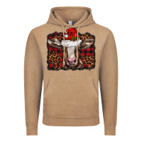 Vintage Coffee Christmas background baby calf Vintage Hoodie - BarkalooDesign