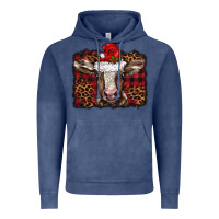 Vintage Denim Christmas background baby calf Vintage Hoodie - BarkalooDesign