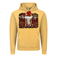Vintage Mustard Christmas background baby calf Vintage Hoodie - BarkalooDesign