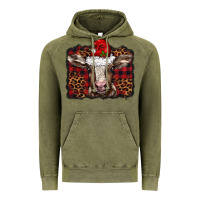 Vintage Olive Christmas background baby calf Vintage Hoodie - BarkalooDesign