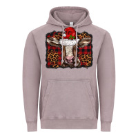Vintage Zinc Christmas background baby calf Vintage Hoodie - BarkalooDesign