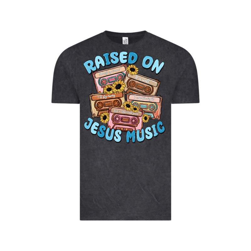 Raised On Jesus Music Vintage Tee by MaliasSmallBusiness | Teevron