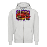 Dove Grey mardi gras this the season lobster Zipper Hoodie - RanaPortraitStore
