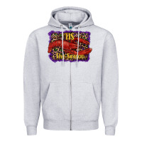 Heather Grey mardi gras this the season lobster Zipper Hoodie - RanaPortraitStore