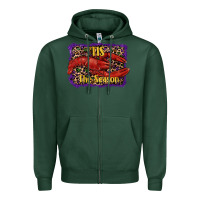 Sports Green mardi gras this the season lobster Zipper Hoodie - RanaPortraitStore