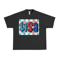 Pigment Black usa retro Urban Heavy Tee - MaliasSmallBusiness