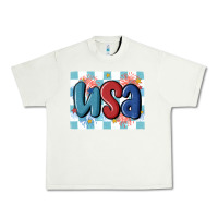 Pistachio usa retro Urban Heavy Tee - MaliasSmallBusiness