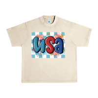 Sandshell usa retro Urban Heavy Tee - MaliasSmallBusiness