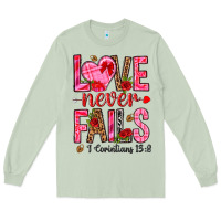 Matcha love never fails i corintians 13 8 Long Sleeve Tee - NancyCooperArtShop