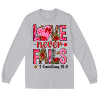Moon Dust love never fails i corintians 13 8 Long Sleeve Tee - NancyCooperArtShop
